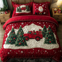 Christmas Eve Drive 3-Piece Quilted Bedding Set NCU0PT2191