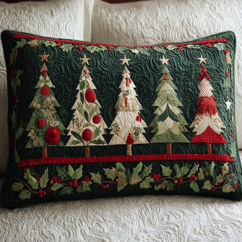 Christmas Forest Quilted Bedding Pillow Case NCU0NT9891