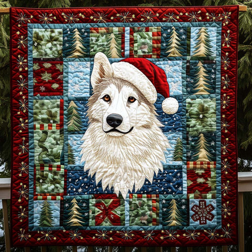 Christmas Spirit Husky Quilted Blanket NCU0NT2388