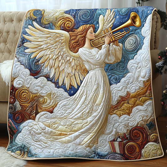 Christmas Angel Melody Quilted Blanket NCU0TL2133