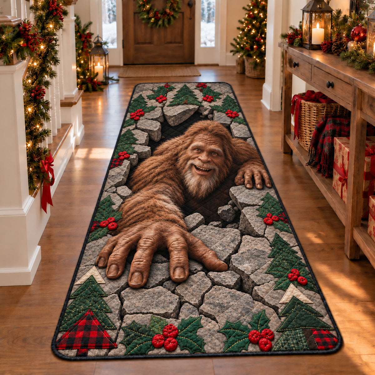 Christmas Bigfoot Breakout Runner Carpet NCU0DV10137