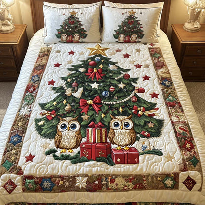 Christmas Bliss 3-Piece Quilted Bedding Set NCU0NT2298