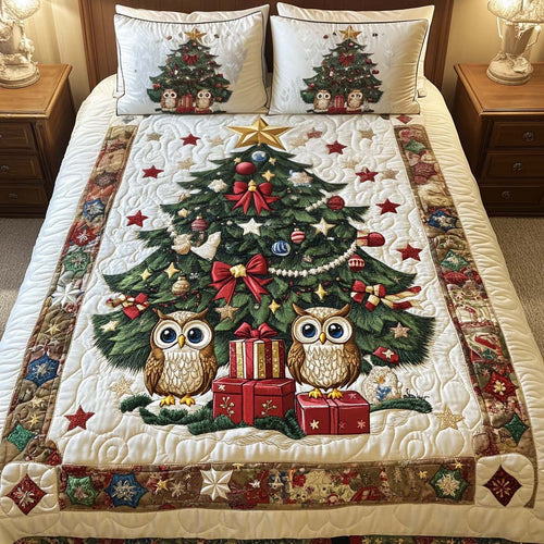 Christmas Bliss 3-Piece Quilted Bedding Set NCU0NT2298