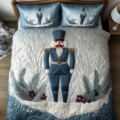 Christmas Brigade 3-Piece Quilted Bedding Set NCU0DV8744