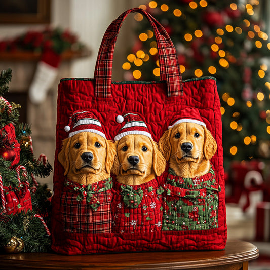 Christmas Buddy Quilted Tote Bag NCU0DV7406
