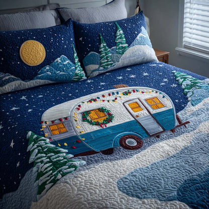Christmas Camp Glow 3-Piece Quilted Bedding Set NCU0NT11360