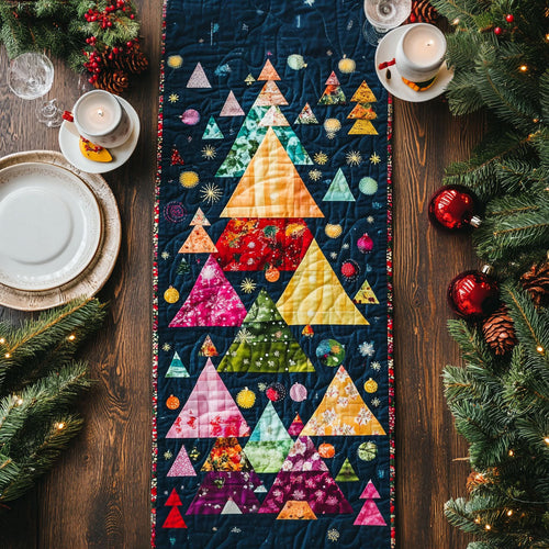 Christmas Candlelight Wishes Quilted Table Runner NCU0PT1627