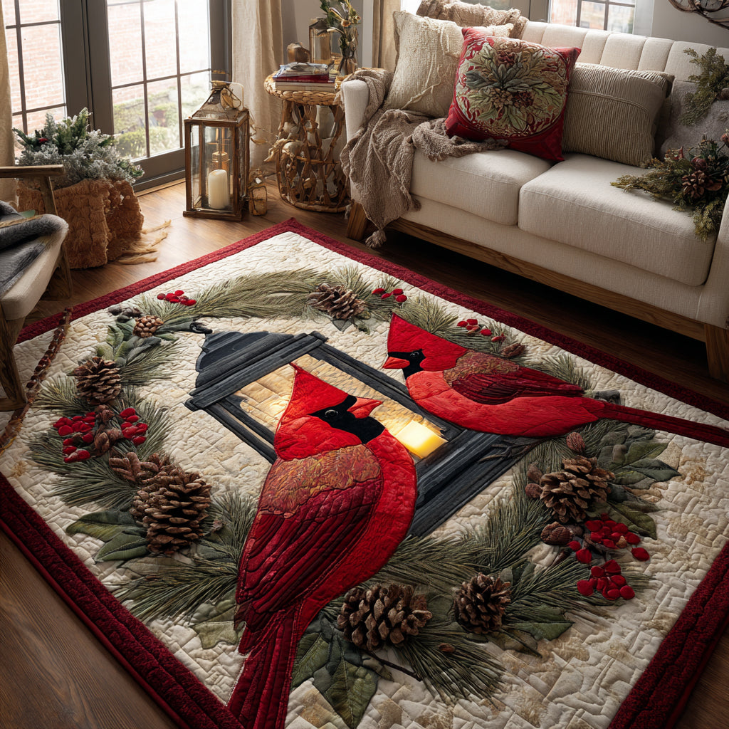 Christmas Cardinal Magic Area Rug NCU0DV8791