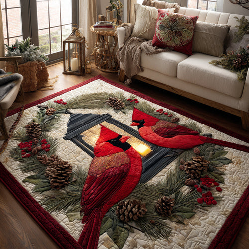 Christmas Cardinal Magic Area Rug NCU0DV8791