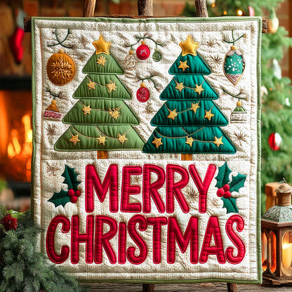 Christmas Charm Quilted Blanket NCU0TD881