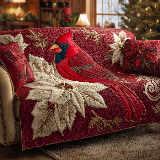 Christmas Charm Quilted Sofa Cover NCU0XD1675