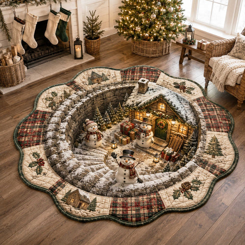 Christmas Cheer Custom Shape Area Rug NCU0TD3153