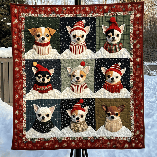 Christmas Chi Charm Art Quilt Hanging NCU0TH1621