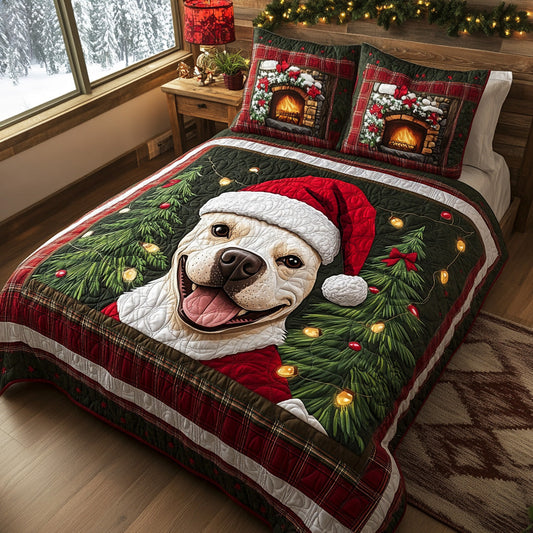 Christmas Companion 3-Piece Quilted Bedding Set NCU0DV7450
