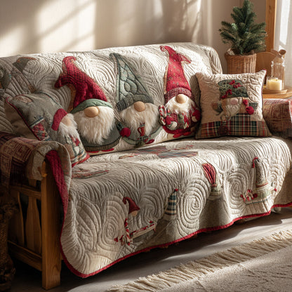 Christmas Crew Quilted Sofa Cover NCU0DV8260