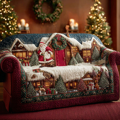 Christmas Dreamland Quilted Sofa Cover NCU0TD1825