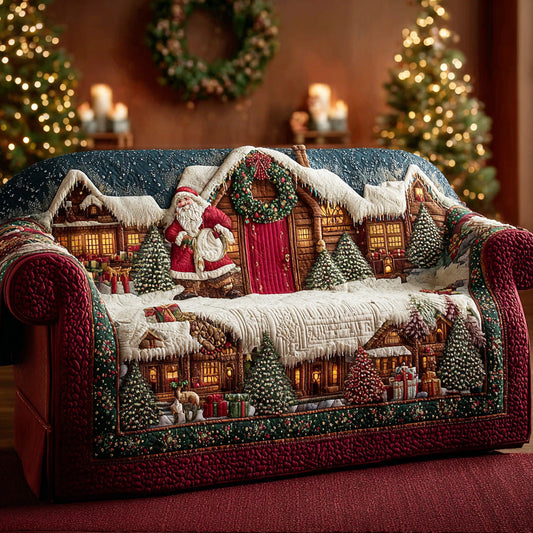 Christmas Dreamland Quilted Sofa Cover NCU0TD1825