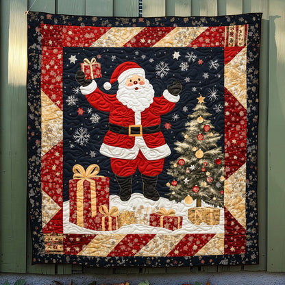 Christmas Eve Santa Quilted Blanket NCU0TL1701