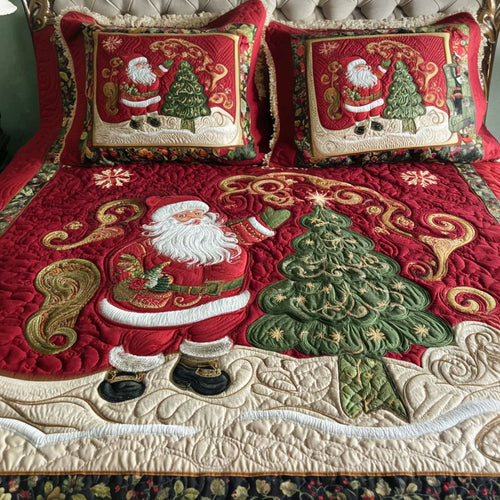 Christmas Eve Wonder 3-Piece Quilted Bedding Set NCU0PT9821