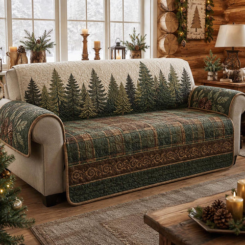 Evergreen Earth Quilted Sofa Cover NCU0DV10046
