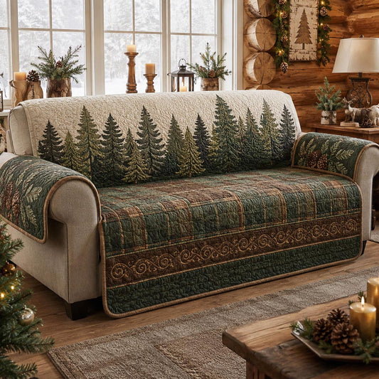 Evergreen Earth Quilted Sofa Cover NCU0DV10046