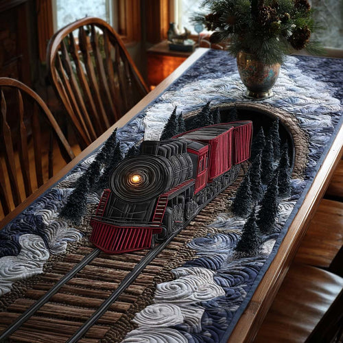 Christmas Express Line Quilted Table Runner NCU0NT11303