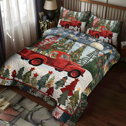 Christmas Express 3-Piece Quilted Bedding Set NCU0DV1633