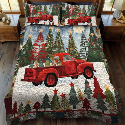 Christmas Express 3-Piece Quilted Bedding Set NCU0DV1633