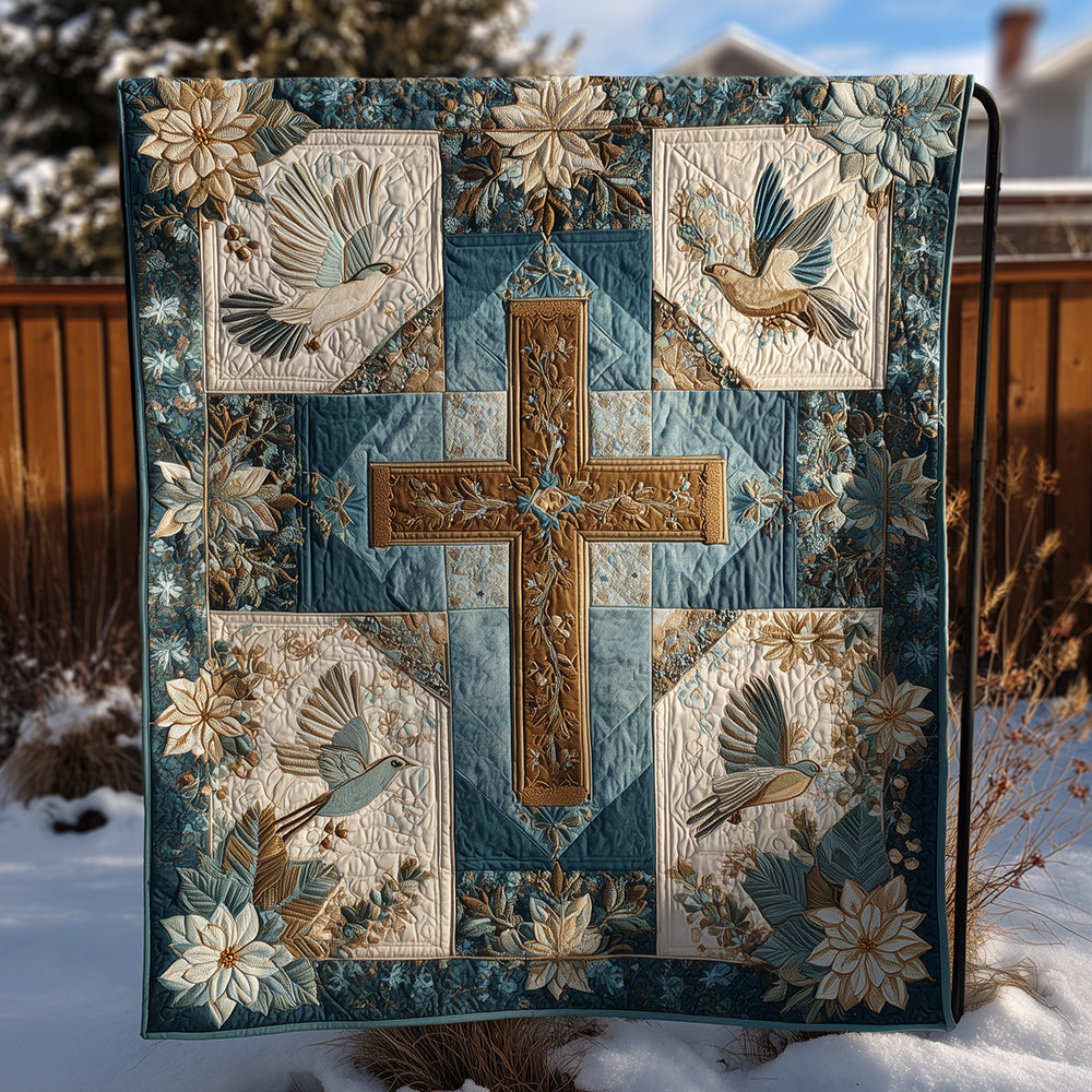 Christmas Faith Quilted Blanket NCU0TH3452