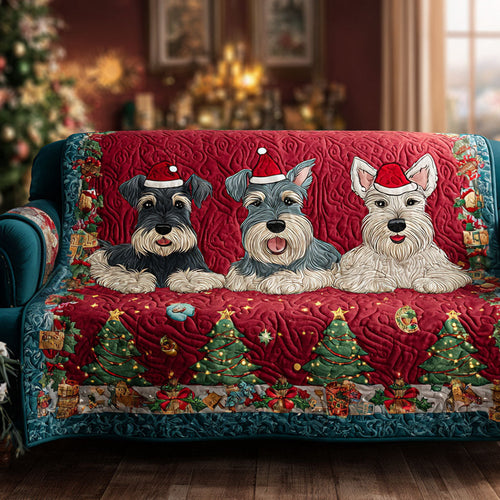 Christmas Fluffy Pack Quilted Sofa Cover NCU0TV957