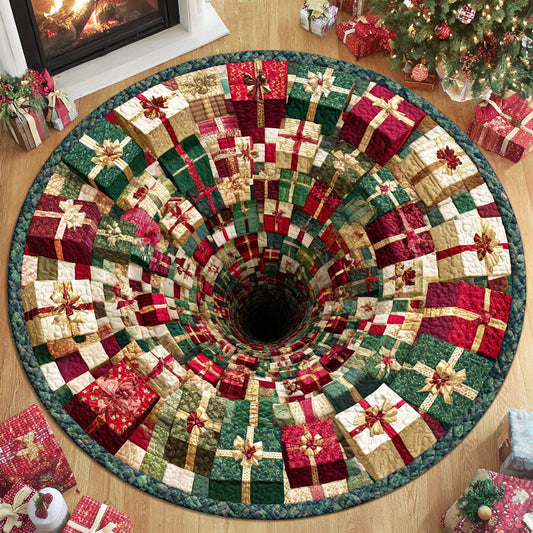 Christmas Glow Quilted Round Mat NCU0TD351