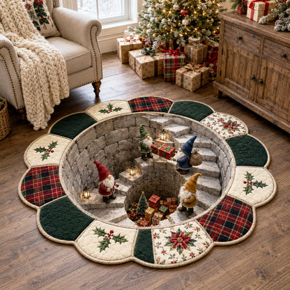 Christmas Gnome Custom Shape Area Rug NCU0TD3146