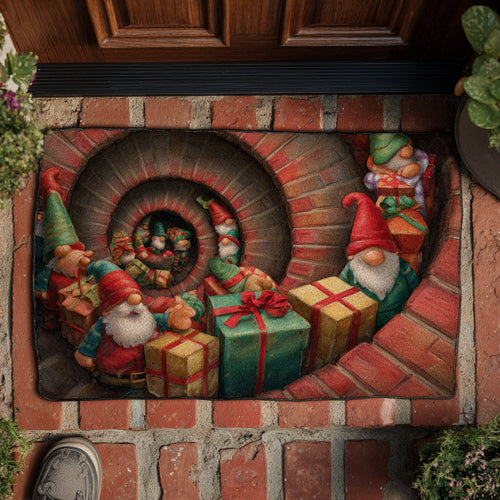 Christmas Gnome Descent Doormat NCU0HH872