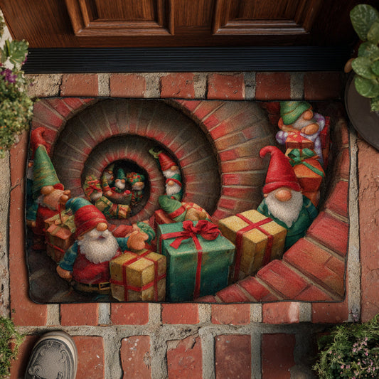Christmas Gnome Descent Doormat NCU0HH872