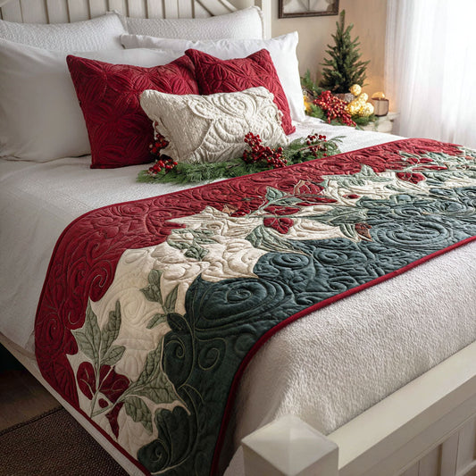 Christmas Harmony Quilted Bed Runner NCU0PT10642