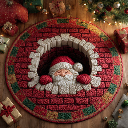 Christmas Haven Quilted Round Mat NCU0TV1050