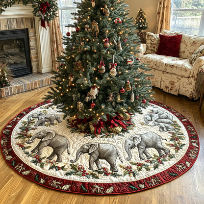 Christmas Herd Quilted Christmas Tree Skirt NCU0DV7840