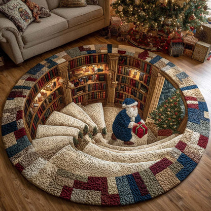 Christmas Hollow Quilted Round Mat NCU0NT11242