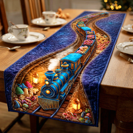 Christmas Locomotion Quilted Table Runner NCU0TD1073