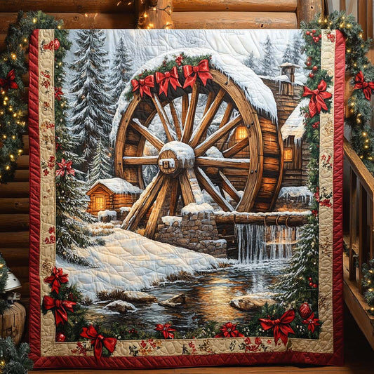 Christmas Mill Magic Quilted Blanket NCU0XD519
