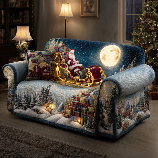 Christmas Moon Dream Quilted Sofa Cover NCU0TD1837