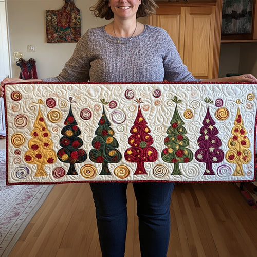 Christmas Morning Glow Quilted Table Runner NCU0PT1382