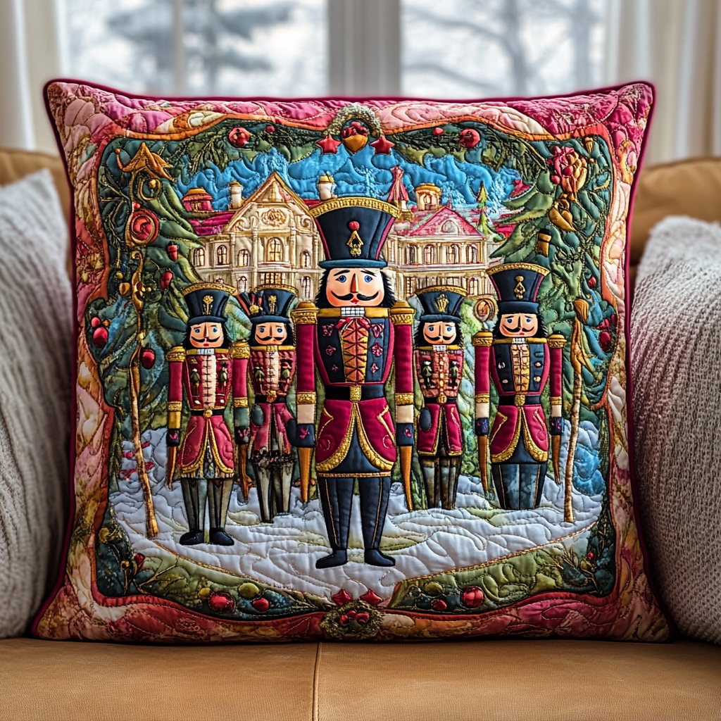 Christmas Nutcracker Toy Quilted Pillow Case NCU0TL1629