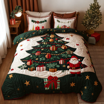 Christmas Parade 3-Piece Quilted Bedding Set NCU0PT2741