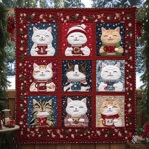 Christmas Paws Quilted Blanket NCU0TL1245