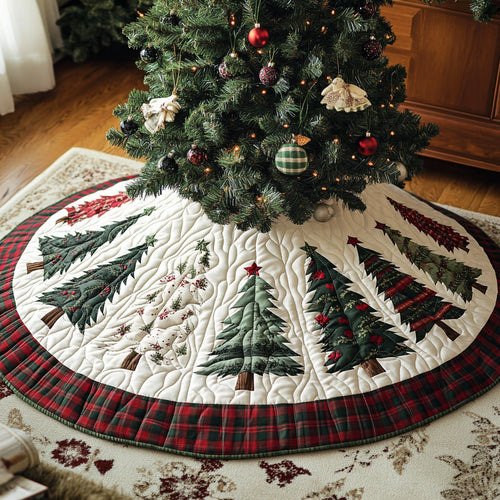 Christmas Pines Quilted Christmas Tree Skirt NCU0DV7596