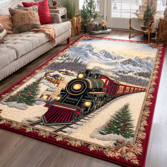 Christmas Rail Charm Area Rug NCU0TD940