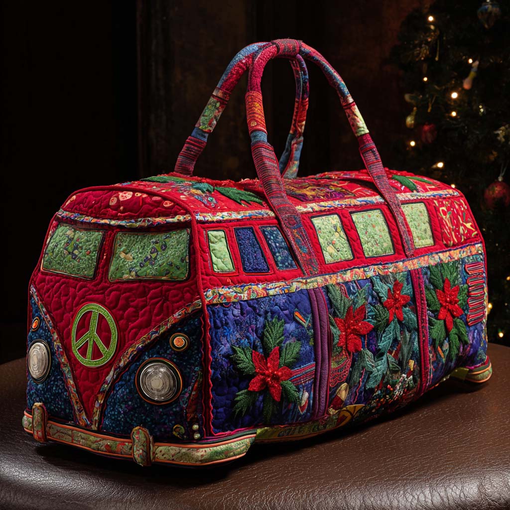 Christmas Road Journey Quilted Duffle Bag NCU0NT11374