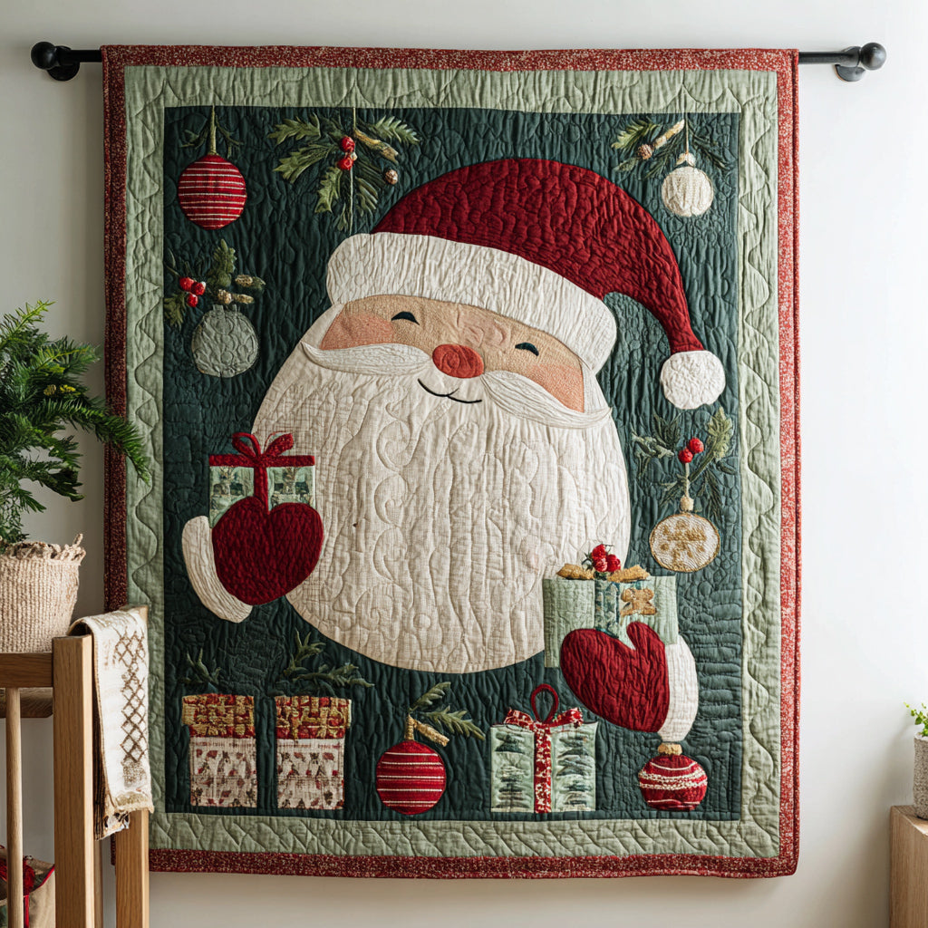 Christmas Santa Claus Quilted Blanket NCU0HH238
