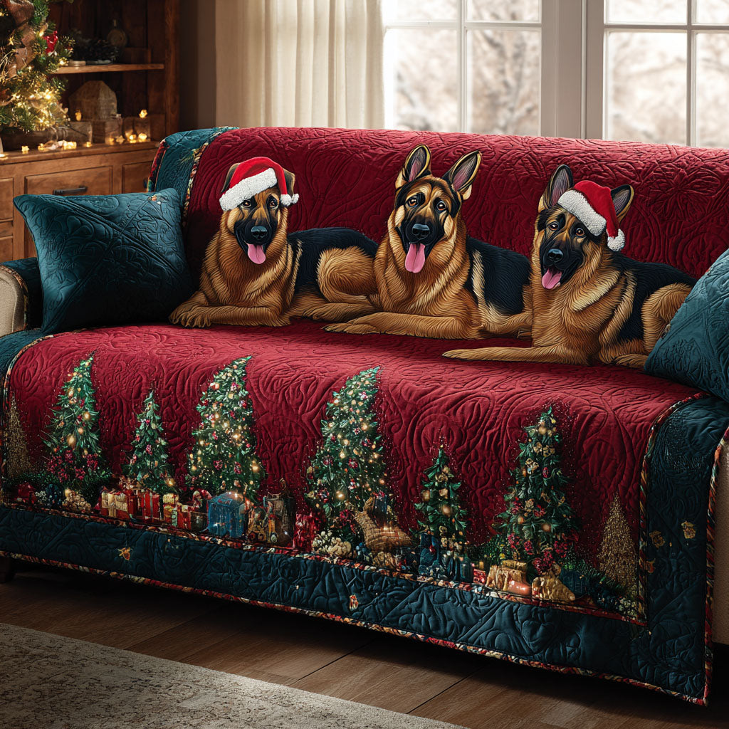 Christmas Shepherd Lane Quilted Sofa Cover NCU0TV945